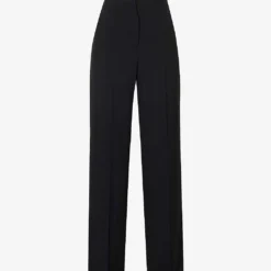 Alberta Ferretti Regular-fit Straight-leg High-rise Woven Trousers