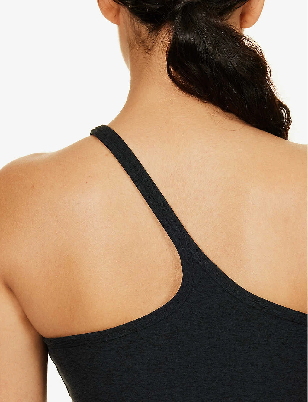 Beyond Yoga Spacedye One Up One-shoulder Cropped Stretch-woven Top - Image 5