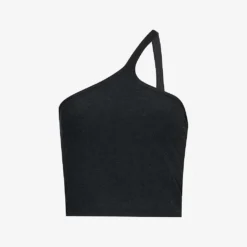 Beyond Yoga Spacedye One Up One-shoulder Cropped Stretch-woven Top