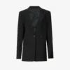 Helmut Lang Double-breasted Asymmetric Wool-blend Blazer