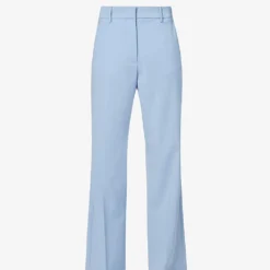 Weekend Max Mara Visivo Wide-leg Mid-rise Wool Trousers