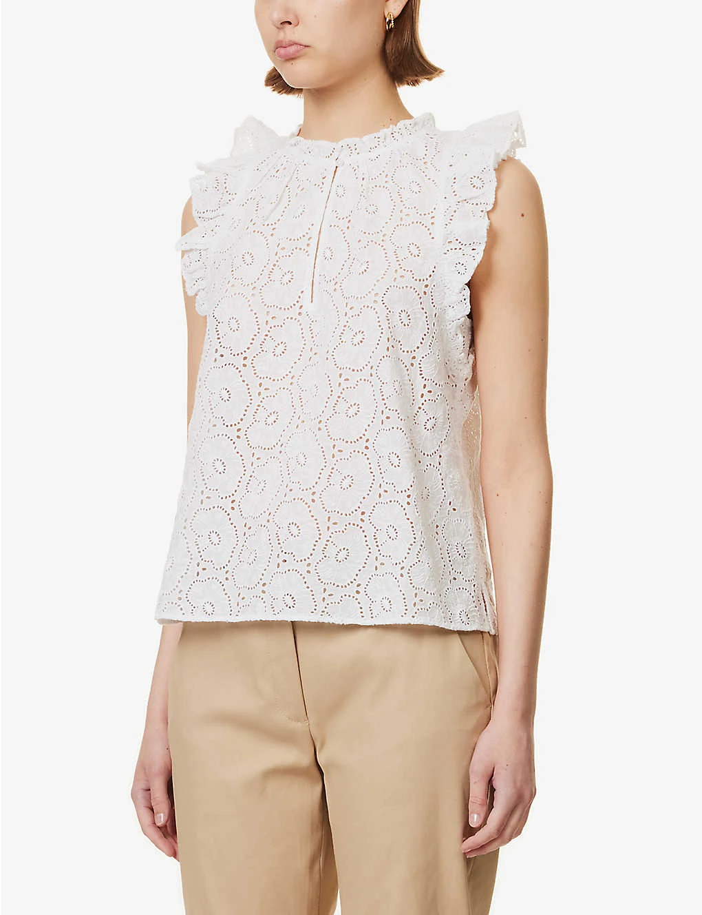 ME AND EM Broderie Cotton Top - Image 3