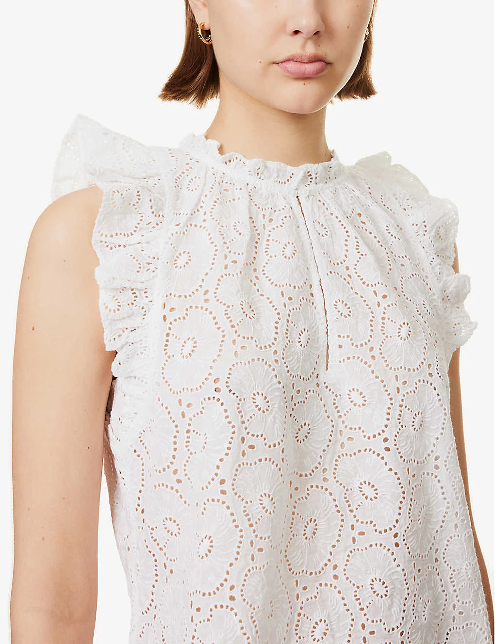 ME AND EM Broderie Cotton Top - Image 5