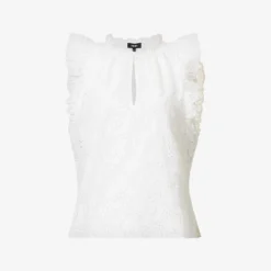 ME AND EM Broderie Cotton Top