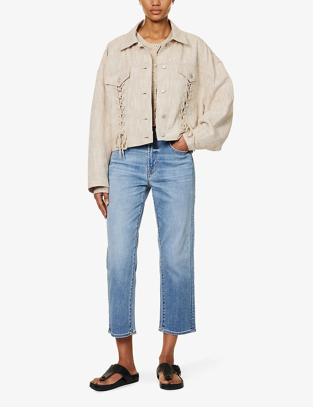 7 For All Mankind The Modern Straight-leg Mid-rise Stretch-denim Jeans - Image 2