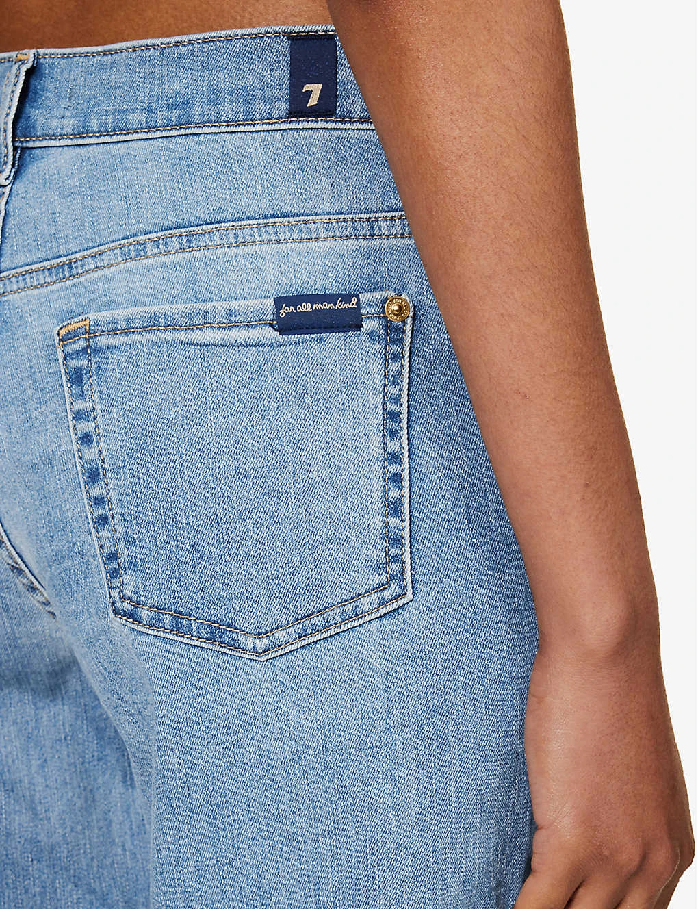 7 For All Mankind The Modern Straight-leg Mid-rise Stretch-denim Jeans - Image 5