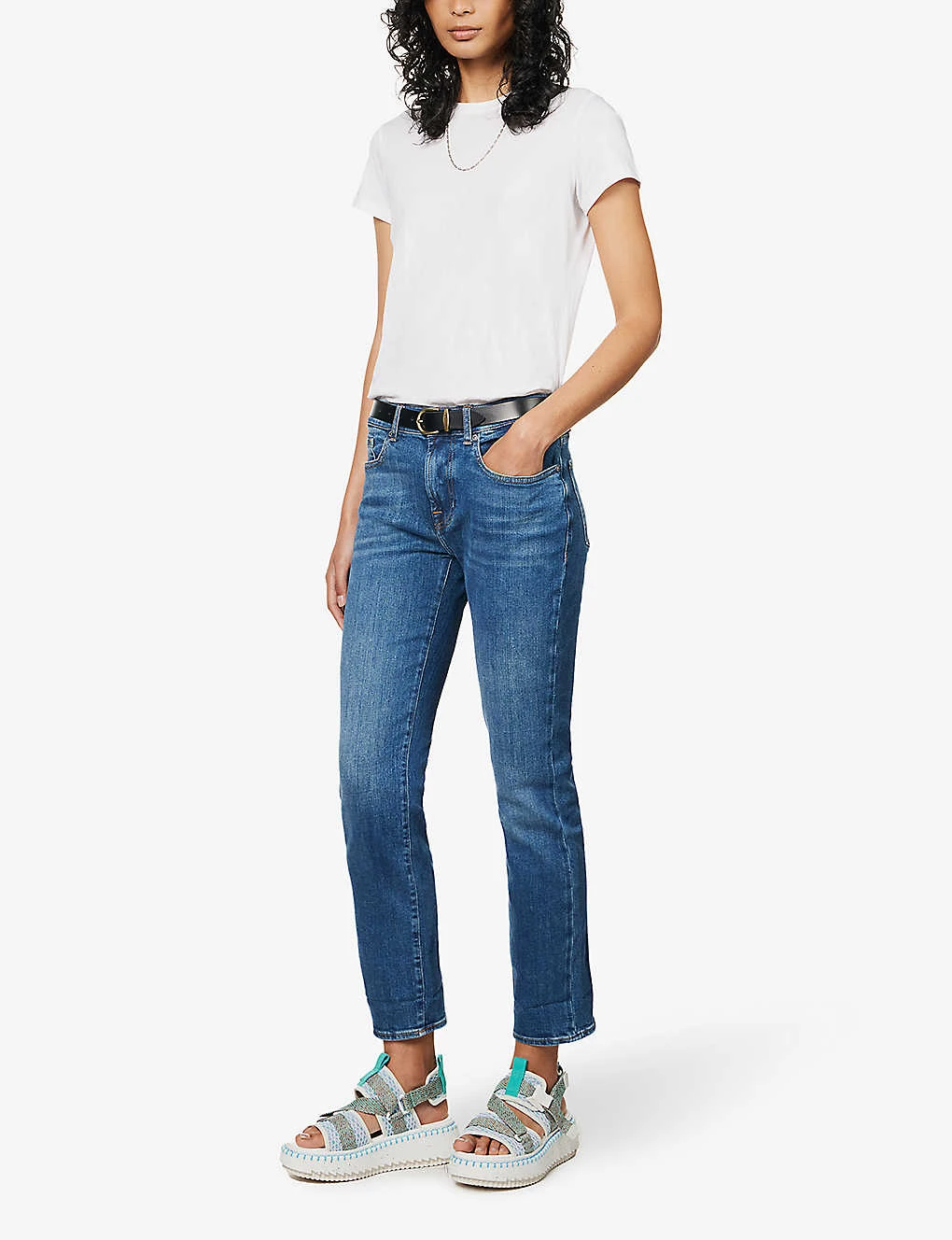 7 For All Mankind Relaxed Skinny Skinny-leg Mid-rise Stretch-denim Jeans - Image 2