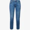 7 For All Mankind Relaxed Skinny Skinny-leg Mid-rise Stretch-denim Jeans