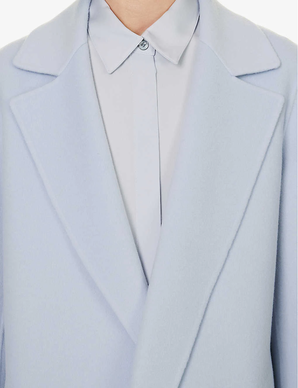 THEORY Clairene Notched-lapel Wool And Cashmere-blend Coat - Image 5