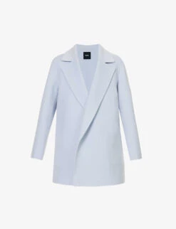 THEORY Clairene Notched-lapel Wool And Cashmere-blend Coat