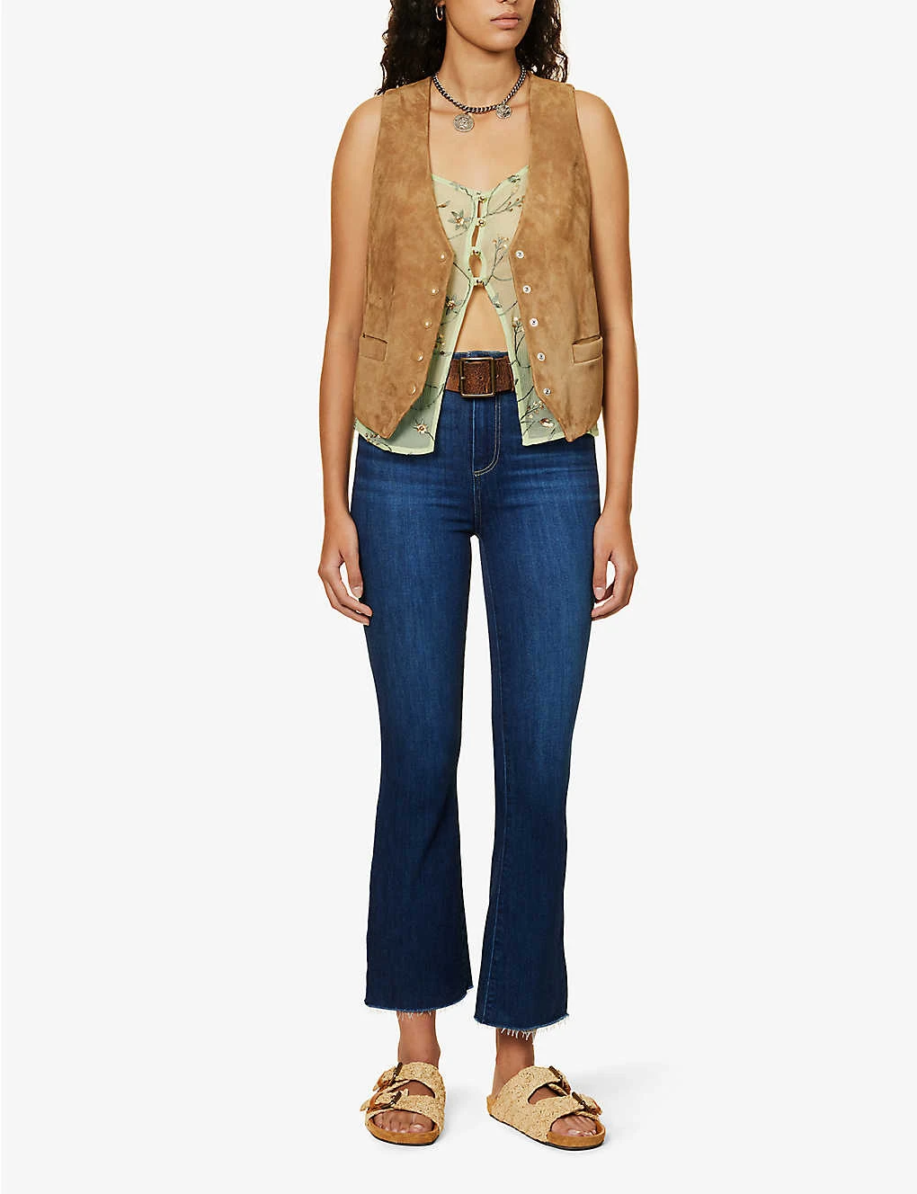 Paige Claudine Flared-leg High-rise Stretch-denim Jeans - Image 2