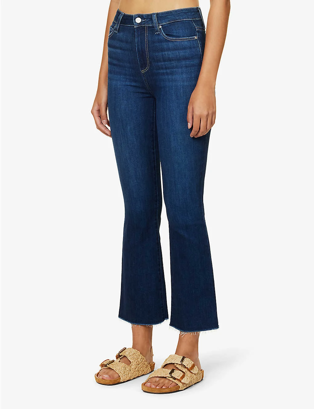 Paige Claudine Flared-leg High-rise Stretch-denim Jeans - Image 3
