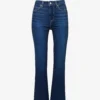 Paige Claudine Flared-leg High-rise Stretch-denim Jeans