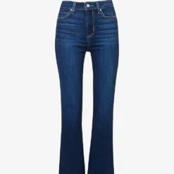 Paige Claudine Flared-leg High-rise Stretch-denim Jeans