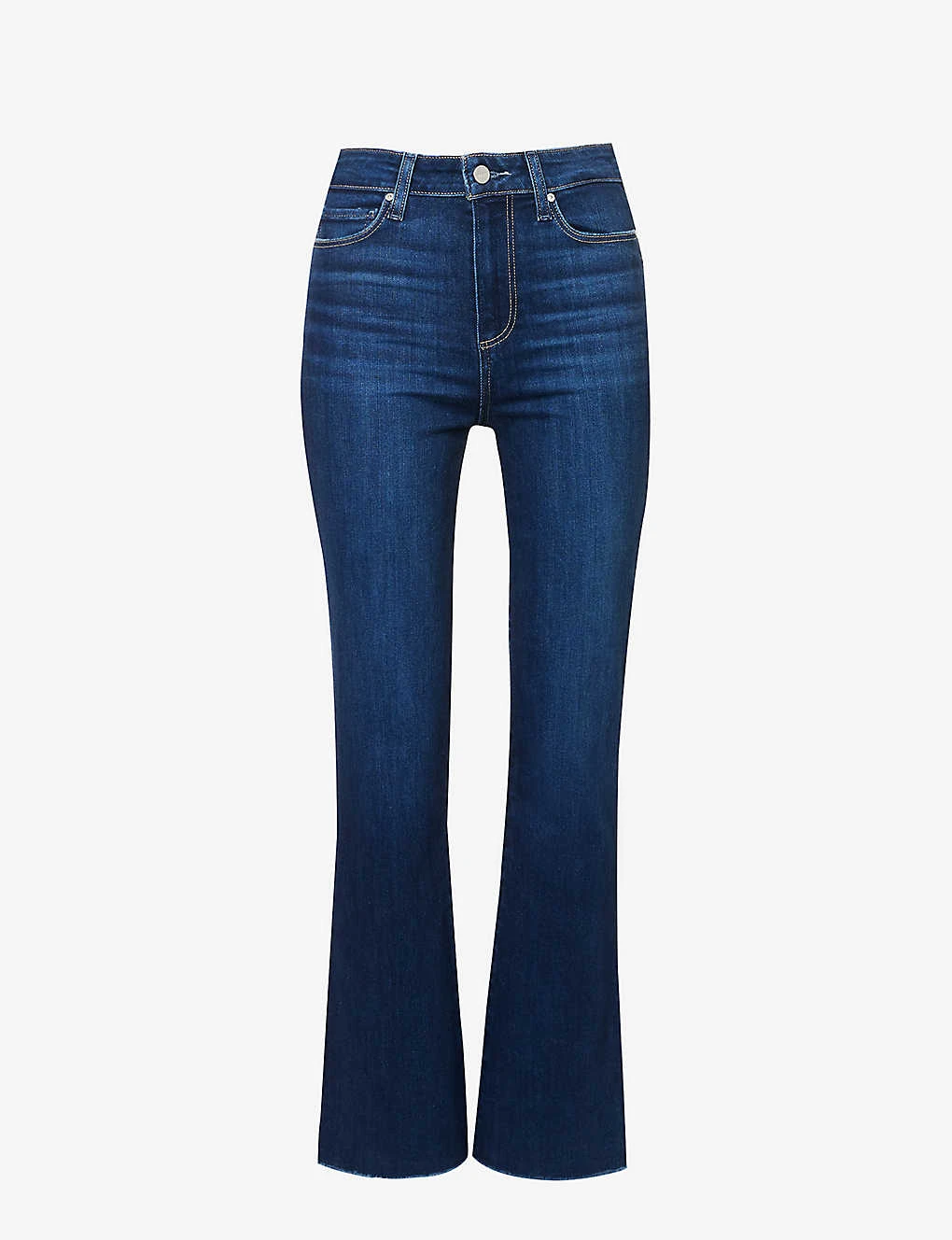 Paige Claudine Flared-leg High-rise Stretch-denim Jeans