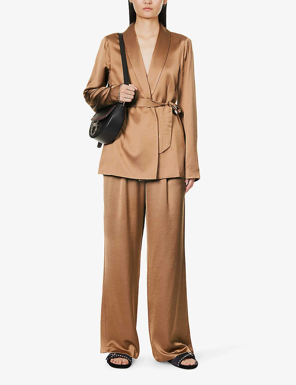 Paige Kadisha Belted Rayon-blend Blazer - Image 2