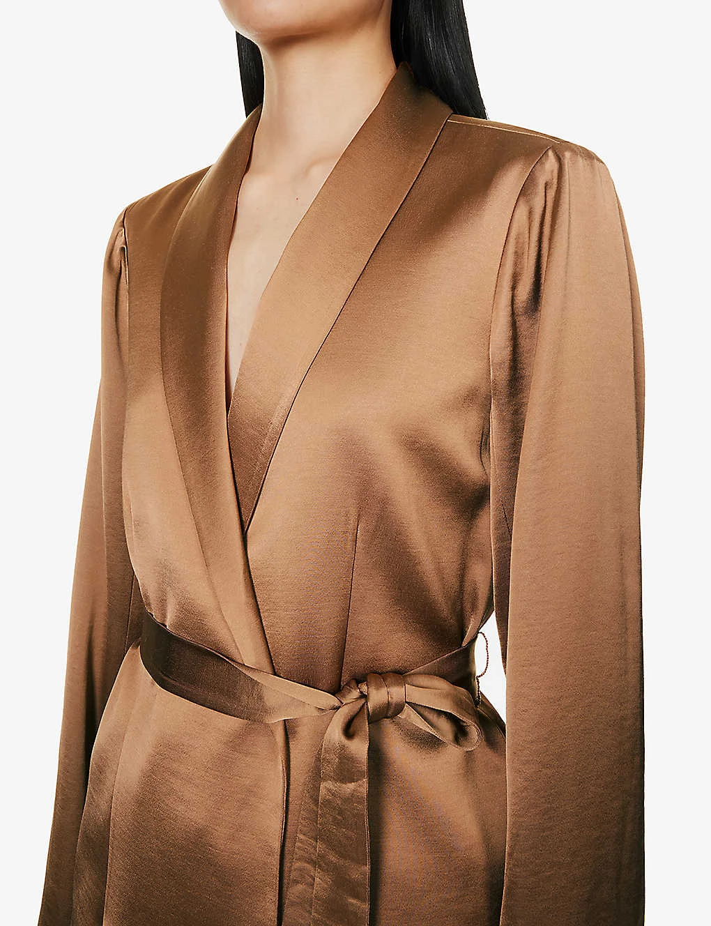 Paige Kadisha Belted Rayon-blend Blazer - Image 5