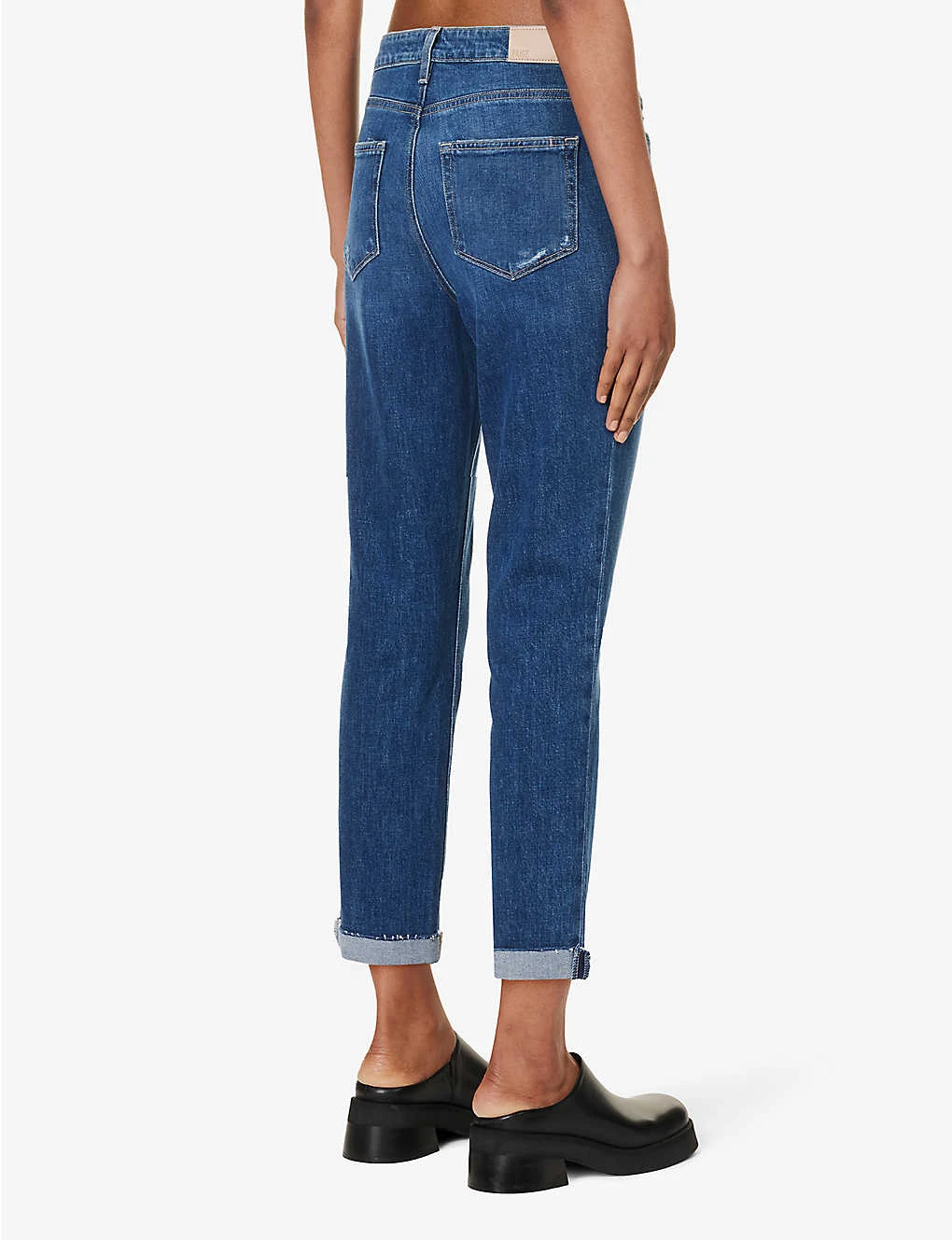 Paige Brigitte Cropped-ankle High-rise Straight-leg Stretch-denim Jeans - Image 4