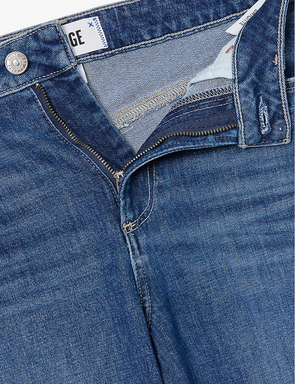 Paige Brigitte Cropped-ankle High-rise Straight-leg Stretch-denim Jeans - Image 7