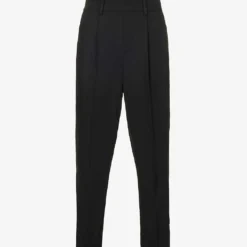 Vince Regular-fit Tapered-leg Mid-rise Satin Trousers