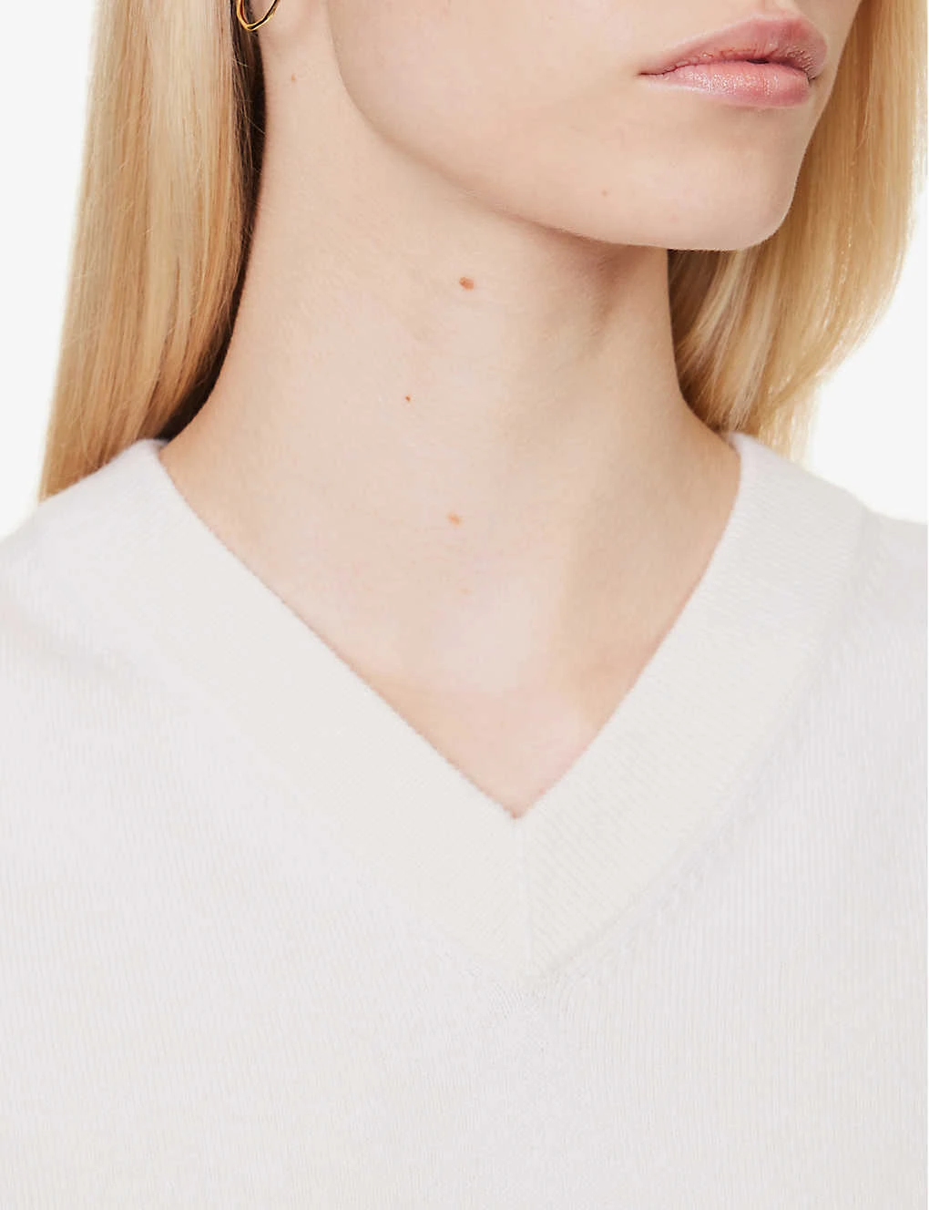 Vince Shrunken V-neck Stretch-wool Blend Vest - Image 5