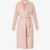 Max Mara Hello Cable-knit Sleeve Wool And Cashmere-blend Coat