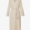 Max Mara Ottico Belted Stretch-wool Coat