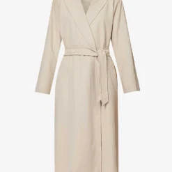 Max Mara Ottico Belted Stretch-wool Coat