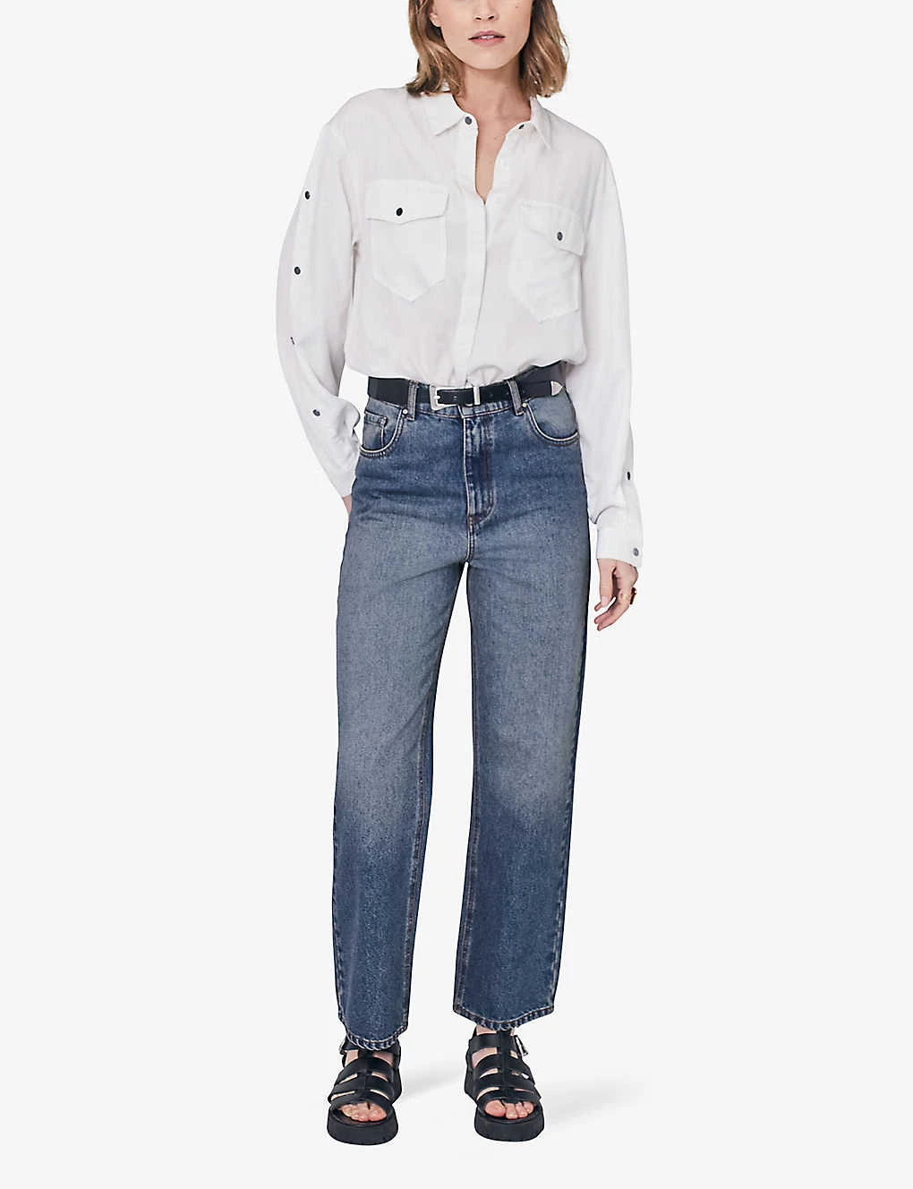 Ikks Relaxed-fit Straight-leg High-rise Denim Jeans - Image 2