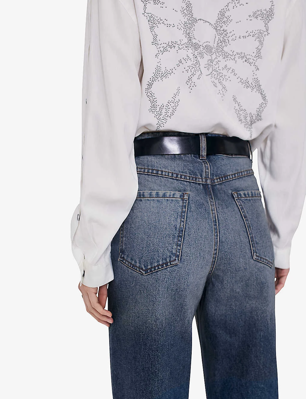 Ikks Relaxed-fit Straight-leg High-rise Denim Jeans - Image 4