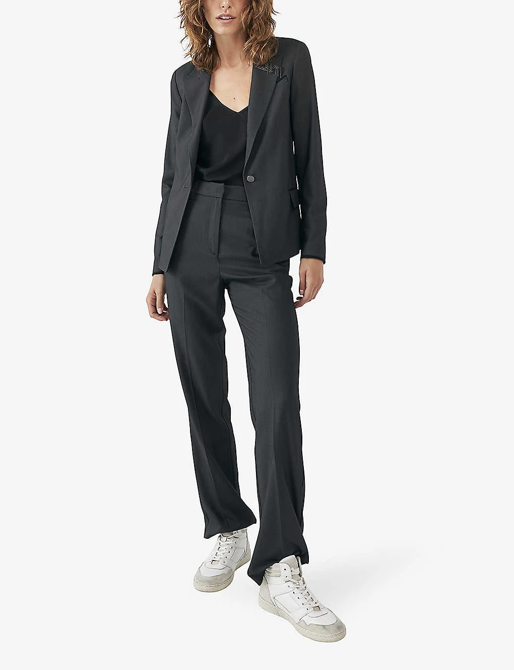 Ikks Pin-embellished Stretch-woven Blazer - Image 2