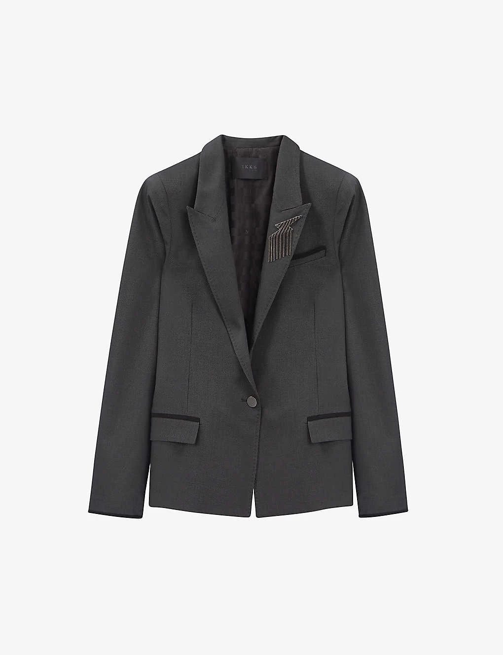 Ikks Pin-embellished Stretch-woven Blazer