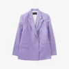 Ikks Double-breasted Peaked-lapel Cotton-blend Blazer