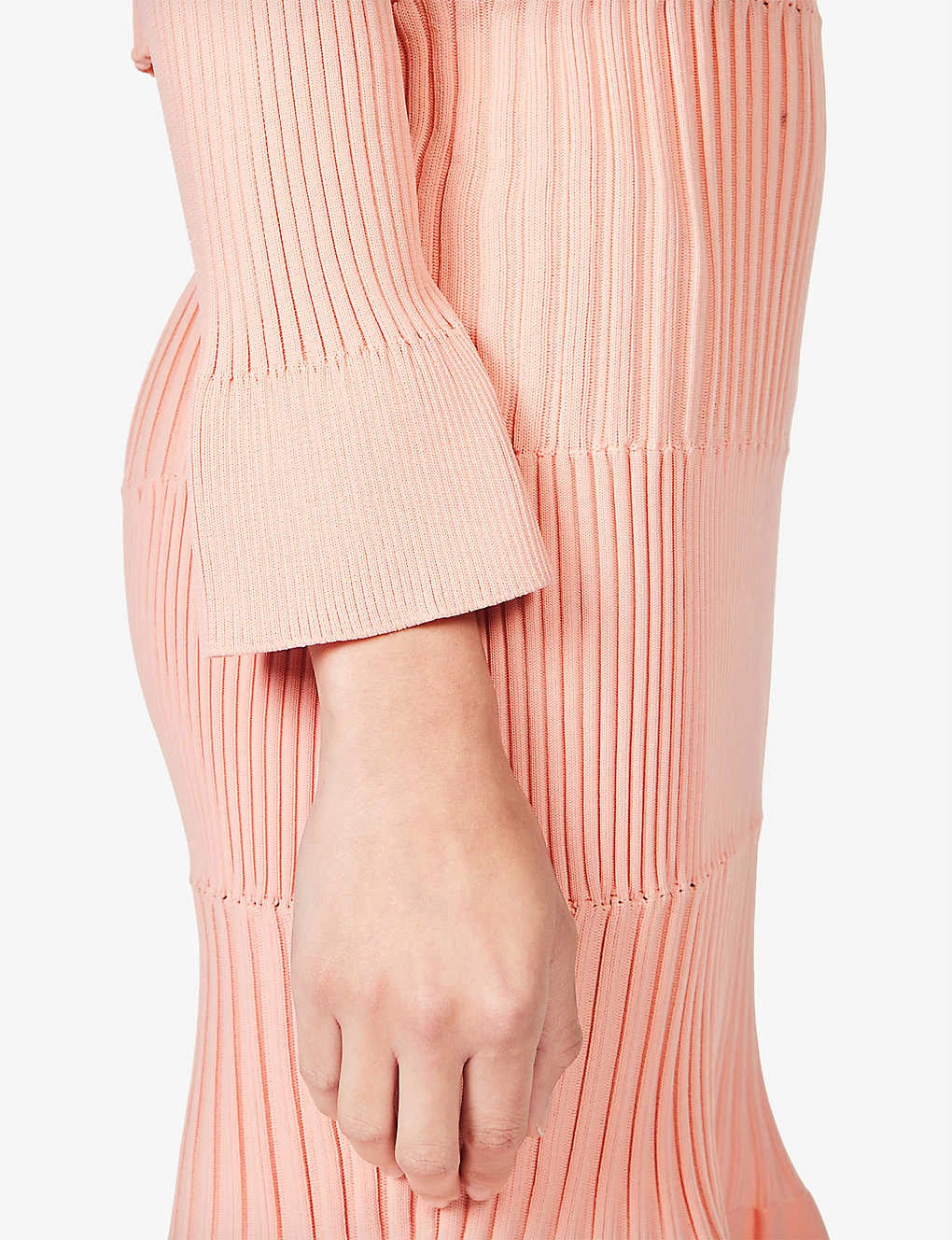 Fluted Cropped Recycled-polyester Cardigan - Image 5