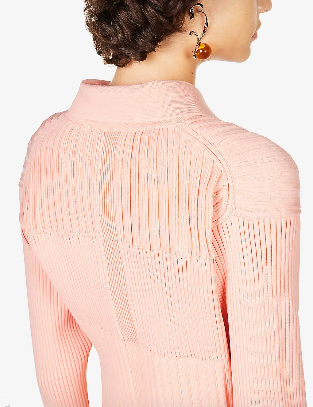 Fluted Cropped Recycled-polyester Cardigan - Image 7