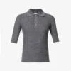 Bottega Veneta Rib Silver-toned Hardware Wool Polo Shirt