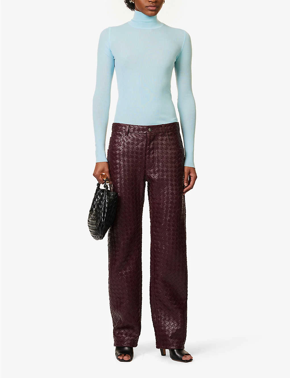 Bottega Veneta Turtleneck Slim-fit Wool Top - Image 2
