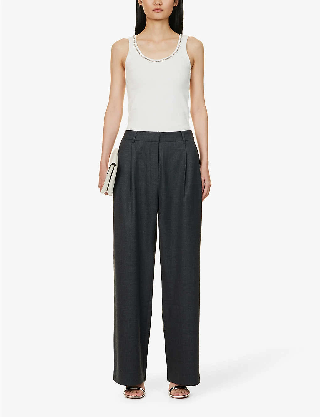 BEC + BRIDGE Jamie Wide-leg Mid-rise Wool-blend Trousers - Image 2