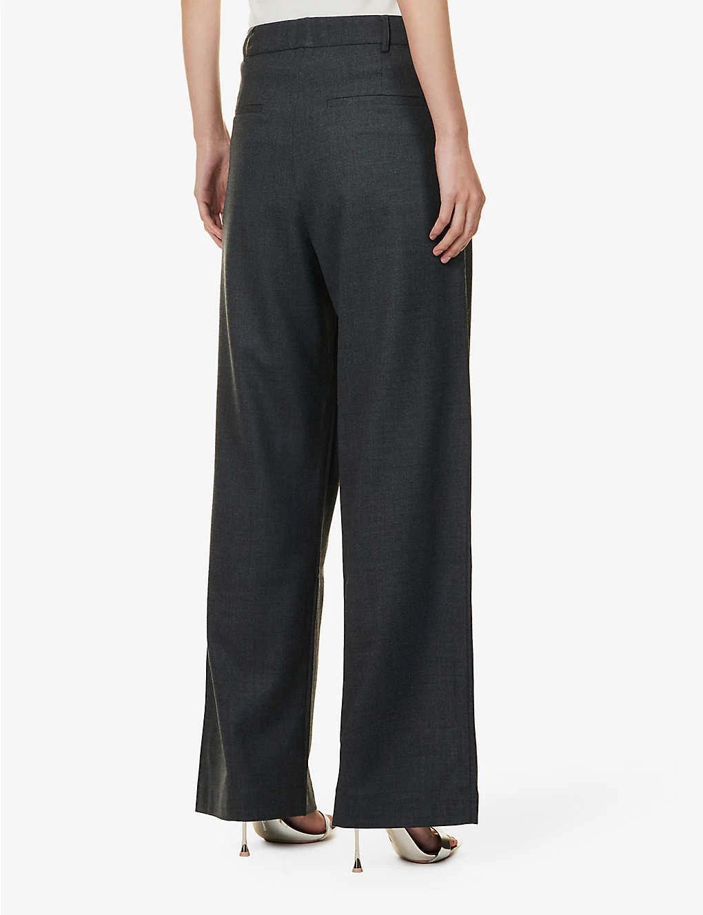 BEC + BRIDGE Jamie Wide-leg Mid-rise Wool-blend Trousers - Image 4