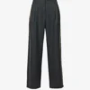 BEC + BRIDGE Jamie Wide-leg Mid-rise Wool-blend Trousers
