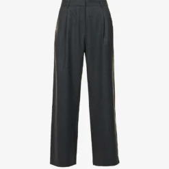 BEC + BRIDGE Jamie Wide-leg Mid-rise Wool-blend Trousers