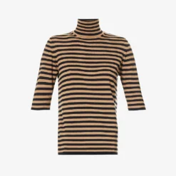 Max Mara Ubicato Striped Wool Knitted Top