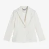Ted Baker Llilla Single-breasted Cotton And Linen-blend Blazer