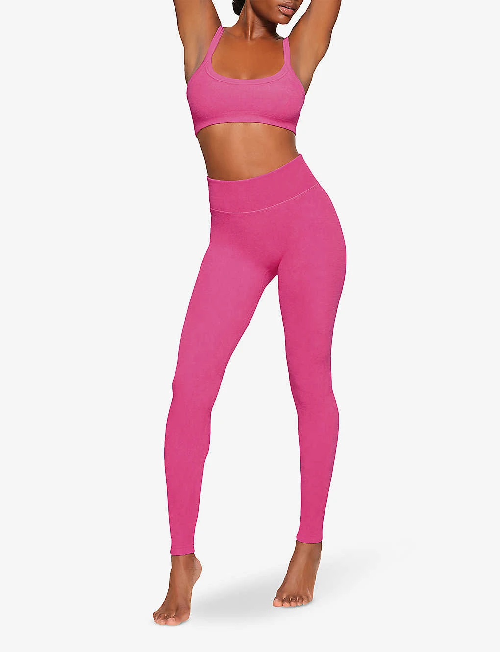 Terry Lounge High-rise Stretch-woven Leggings - Image 2