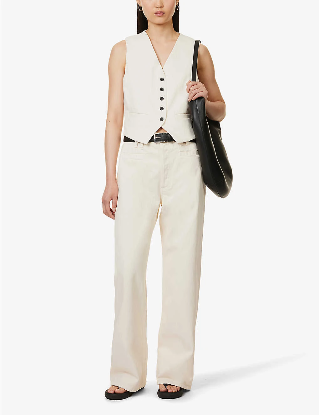 CITIZENS OF HUMANITY Sierra V-neck Cotton Vest - Image 2