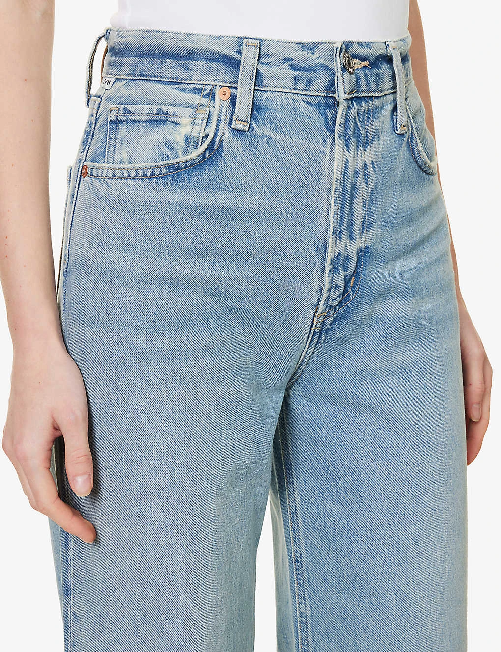 CITIZENS OF HUMANITY Paloma Straight-leg Mid-rise Organic-cotton Denim Jeans - Image 5
