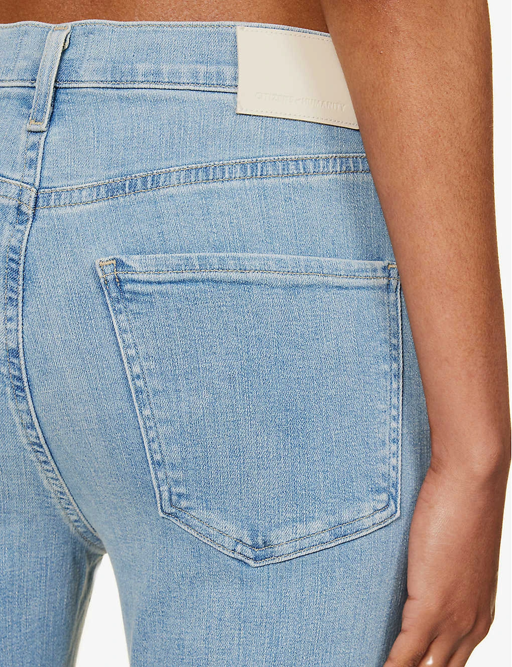 CITIZENS OF HUMANITY Jolene Whiskered High-rise Slim-leg Stretch-denim Jeans - Image 5