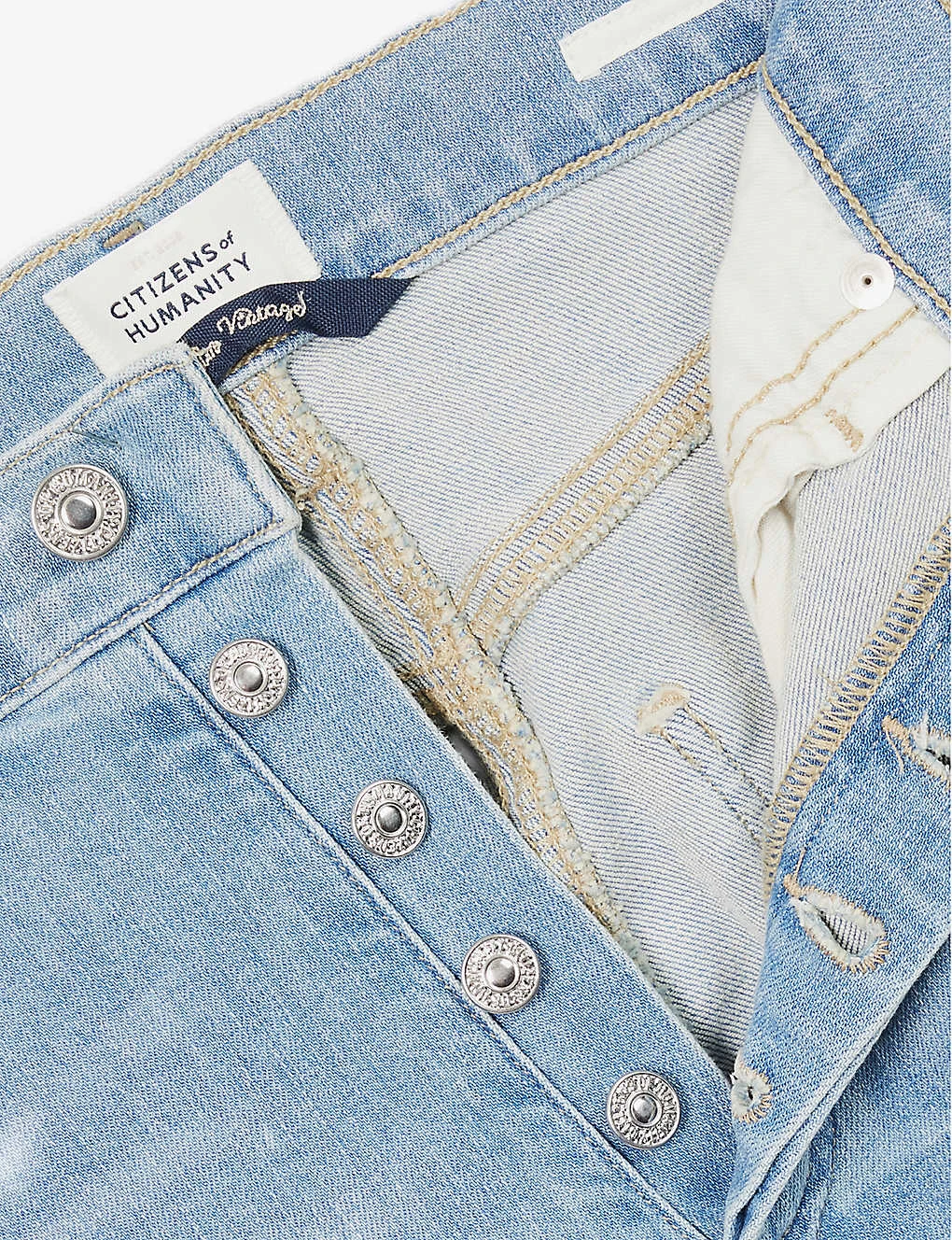 CITIZENS OF HUMANITY Jolene Whiskered High-rise Slim-leg Stretch-denim Jeans - Image 7