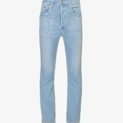 CITIZENS OF HUMANITY Jolene Whiskered High-rise Slim-leg Stretch-denim Jeans