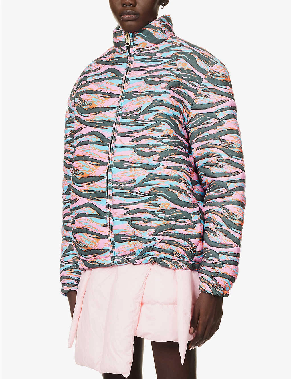 ERL Striped Quilted Cotton-down Jacket - Image 3